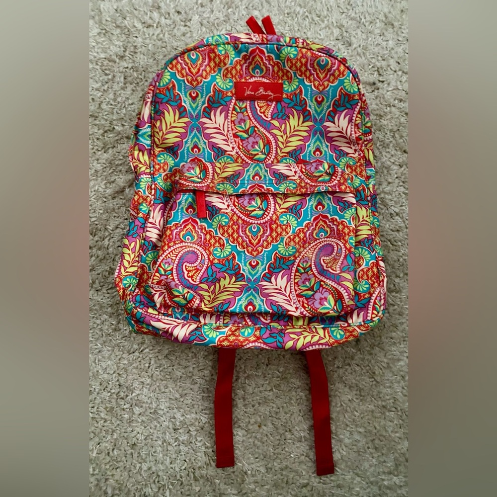 Vera Bradley Vibrant Paisley in Pradise Backpack 🎒 & Matching Crossbody Wallet 💳